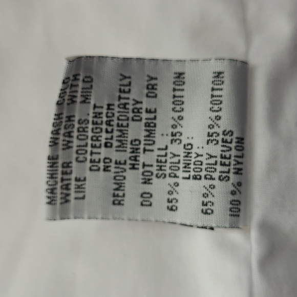 Hartwell ViaSport WMS XL Jacket Windbreaker 90s Oversized Golf White Navy Blue - Picture 15 of 15